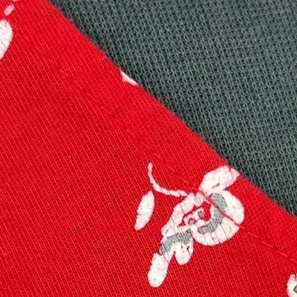 2 DYE 4 ladies floral sleeveless large dress‎ red with white flowers - Picture 8 of 11